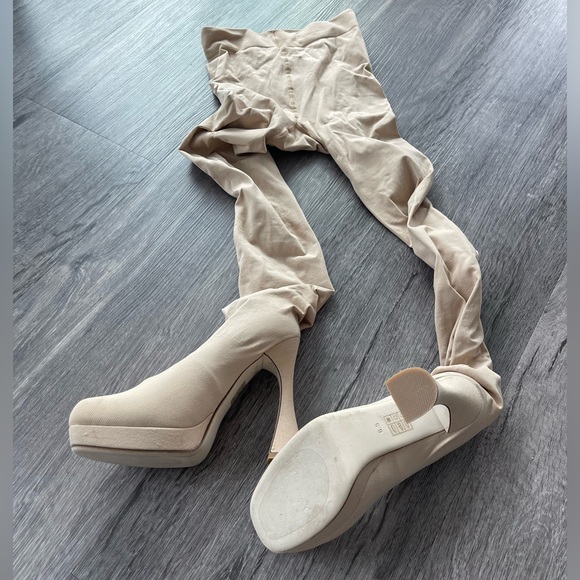 Pantalones Platform Boots - Natural/Nude - Picture 5 of 7